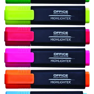 Zakreślacze 6 Kol w Etui / OfficeProducts