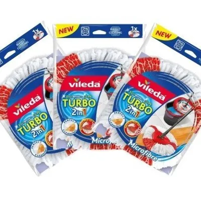 Mop Trójkątny Vileda Easy Wring&Clean Turbo 2in1 Zapas 3szt.