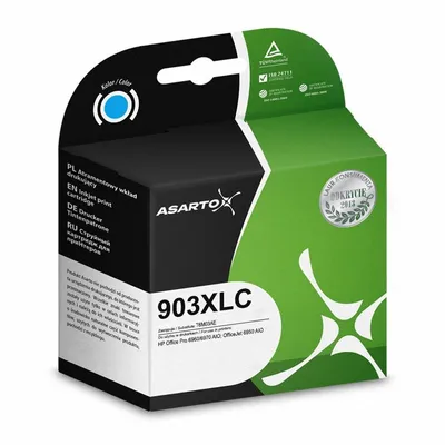 Tusz do HP 903XL/t6m03ae/6860/6950/6961 Cyan / Asarto