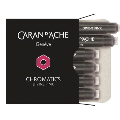 Naboje Caran D'Ache Chromatics Divine Pink 6Szt. Różowe