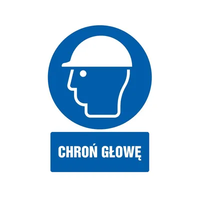 Znak TDC Chroń Głowę /TDC