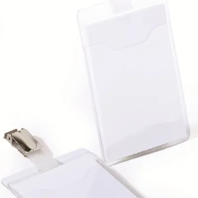 Identyfikator z Klipem PVC 90x60mm 25szt. Przezroczysty /Durable 810719