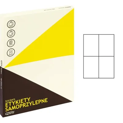 Etykiety Samoprzylepne 105x148 4/A4 A'100 /Grand