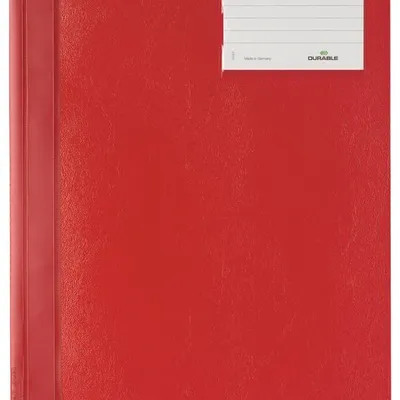 Skoroszyt A4+ PVC Opaque Nieprzezroczysty 200 Kartek Czerwony /Durable 250003