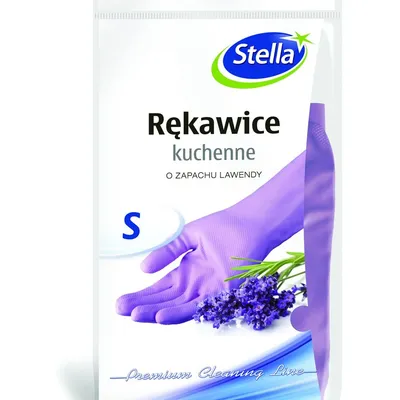 Rękawice Gumowe Grube S Fioletowe Lawenda /Stella