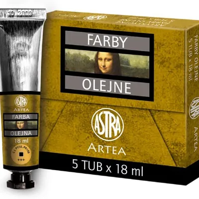 Farba Olejna 18ml Tubka Kadmium Żółty Ciemny /Astra
