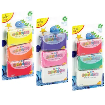 Plastelina 3 kol. 180g Carioca PLASTY (42690)