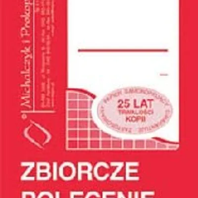 Zbiorcze Polecenie Przelewów 1/2 A6 Oryg.+1k 405-7 /MiP