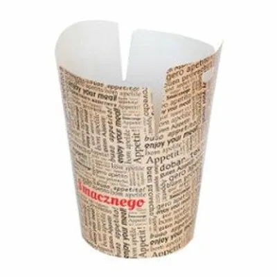 Pudełko Kebab Box 750ml Nadruk "Smacznego" A'50