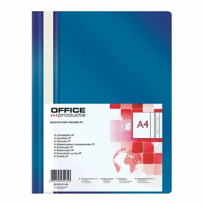 Skoroszyt A4 PP A'25 Granatowy /Office Products