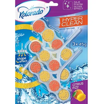 Kostka do WC 45g A'3 Hyper Clean Citrus Frizz / Kolorado