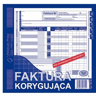 Faktura Korygująca 2/3 A4