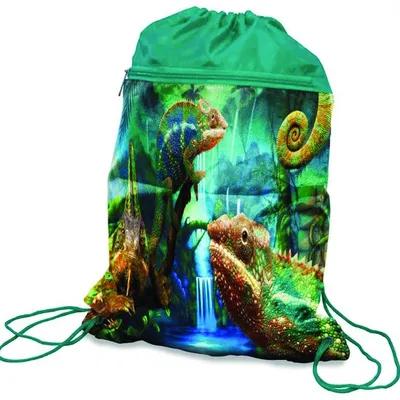 Worek Szkolny Donau Chameleon 42X32Cm Zielony