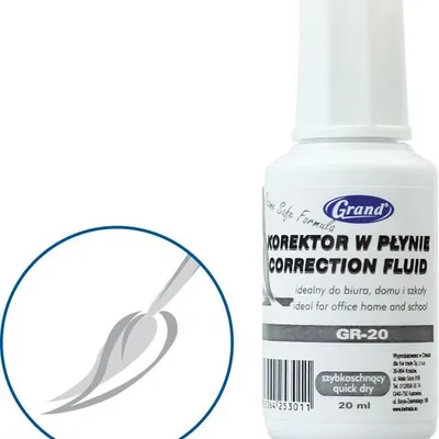 Korektor w Buteleczce 20ml GR-20 Pędzelek /Grand