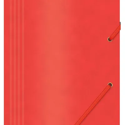 Teczka Z Gumką Office Products Preszpan A4 390Gsm 3-Skrz. Czerwona