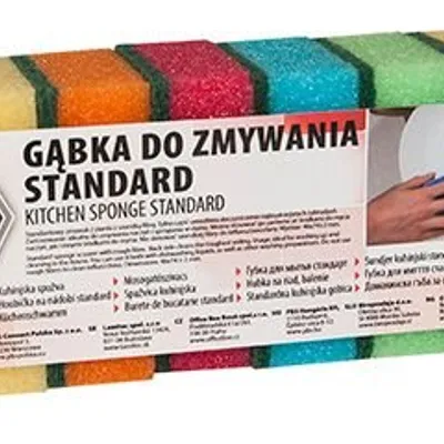 Gąbka Do Zmywania Office Products Standard 10Szt. Mix Kolorów