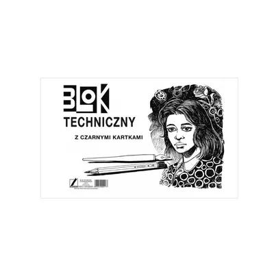 Blok Techniczny A3 10k Czarne Kartki /Kreska