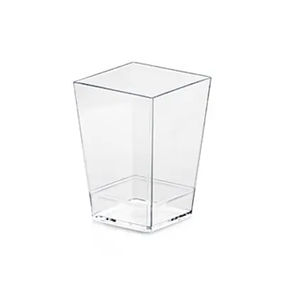 Kubek Mini Deser Kubik 160ml Przezroczysty A'50