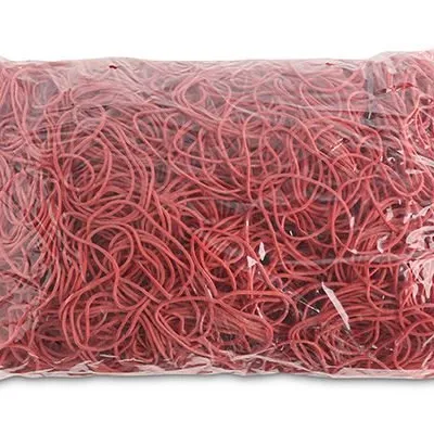 Gumki Recepturki Office Products Średnica 50mm 15X15mm 60% Kauczuku 1000G Zgrzewka Czerwone