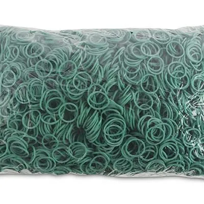 Gumki Recepturki Office Products Średnica 20mm 15X15mm 60% Kauczuku 1000G Zgrzewka Zielone