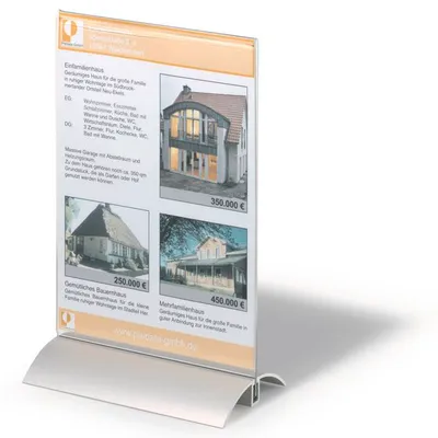 Tabliczka Na Stół A5 Presenter 150x237x85 Przezroczysty /Durable 858819