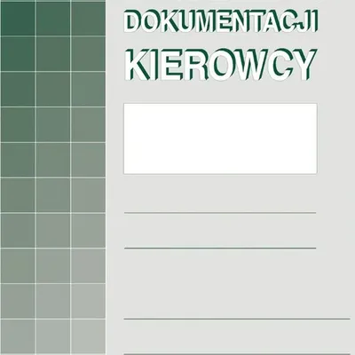 Ewidencja Dokumentacji Kierowcy A4 Offset 823-1 /MiP