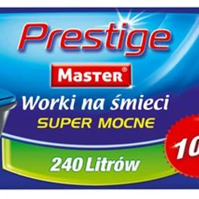 Worki Na Śmieci LDPE 240L A'10 Niebieskie Mocne Prestige /Master