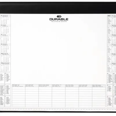 Podkładka Na Biurko z Kalendarzem i Notatnikiem 420x590mm Czarna /Durable 729101