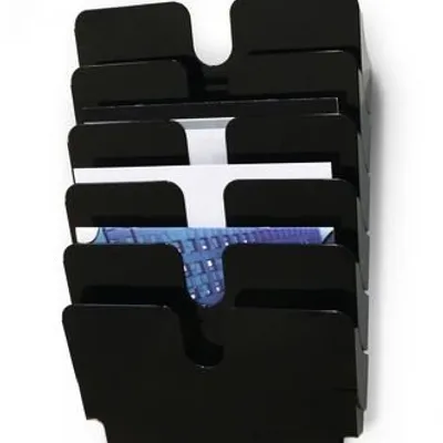 Pojemniki Na Dokumenty FlexiPlus A4 Poziome 6szt. Czarne /Durable 1700014061