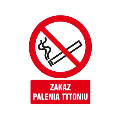 Znak TDC Zakaz Palenia Tytoniu /TDC
