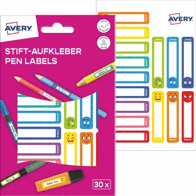 Naklejki na Przybory do Pisania A'30 RESMI30S /Avery