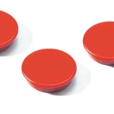 Magnesy Do Tablic 32mm 4szt. Czerwony /Durable 470303