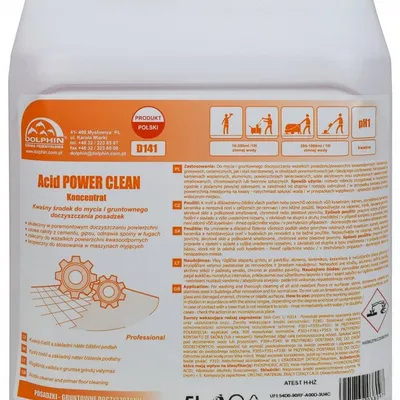 Dolphin Koncentrat Do Mycia i Gruntownego Doczyszczania Posadzek Acid Power D141 5L