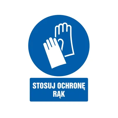 Znak TDC Stosuj Ochronę Rąk /TDC