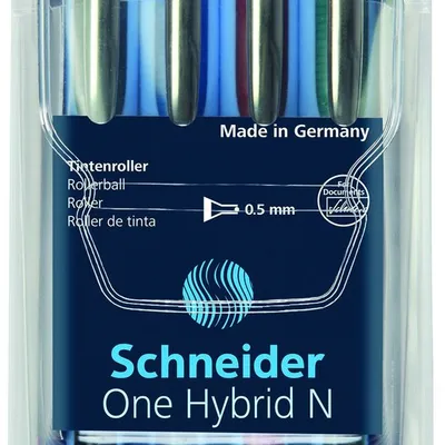 Pióro Kulkowe Schneider One Hybrid N 05 mm W Etui 4 Szt. Miks Kolorów