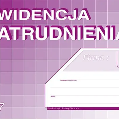 Ewidencja Zatrudnienia A5 Offset R7 /MiP