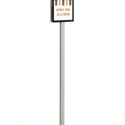 Podłogowy stojak informacyjny Info Stand Basic roz. A4 / Durable