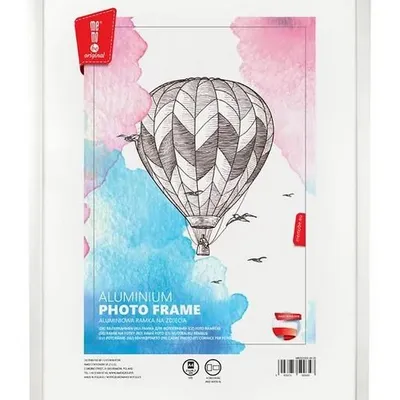 Ramka na Zdjęcia Rama Plastikowa Biała 21x29 7 cm /Memobe