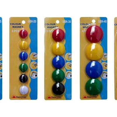 Magnesy Tablicowe 40mm A'4 SRH-40 Mix Kol. /Argo