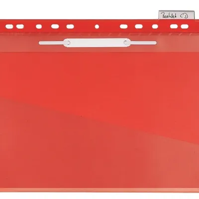 Teczka Zawieszana A4 PVC Wpinana do Segregatora Listwa Czerwona /Durable 256003