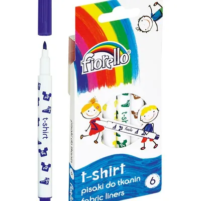 Pisaki T-SHIRT do tkanin Fiorello GR-F125 – 6 kol.