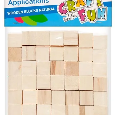 Kostki drewniane dekoracyjne /Craft With Fun 291077