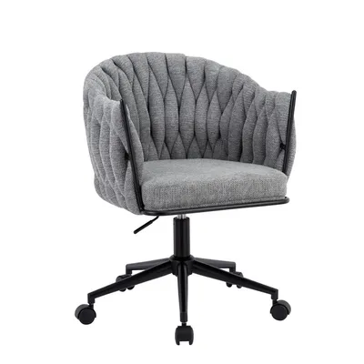 Designerski fotel obrotowy ROSA szary
