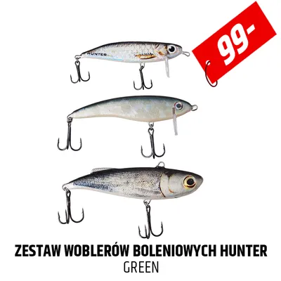 Zestaw woblerów boleniowych Hunter Green