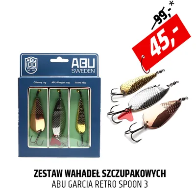 Zestaw wahadeł szczupakowych Abu Garcia Retro Spoon 3