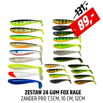 Zestaw gum spinningowych Fox Rage Zander Pro Shad Classic
