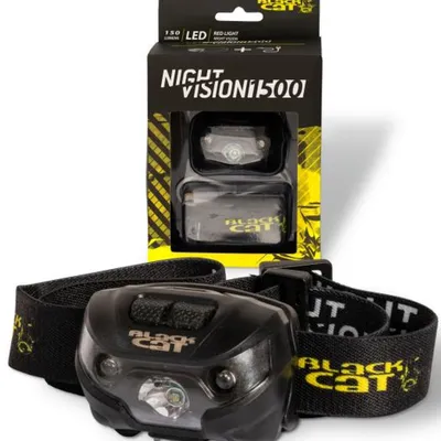 Latarka czołowa Night Vision Black Cat