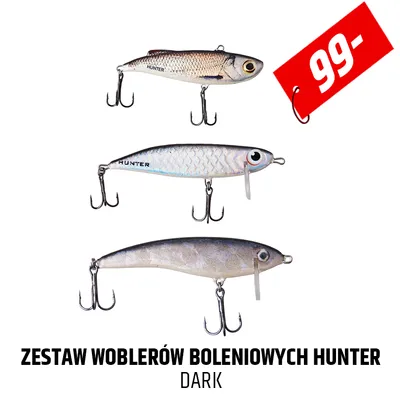 Zestaw woblerów boleniowych Hunter Dark