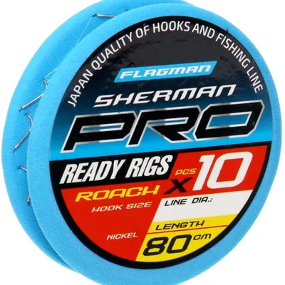 Przypon gotowy Flagman Sherman Pro Roach Ready Rigs
