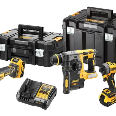 DCK429P3T DEWALT ZESTAW COMBO DCD805, DCG405, DCH273, DCF850 3x5Ah